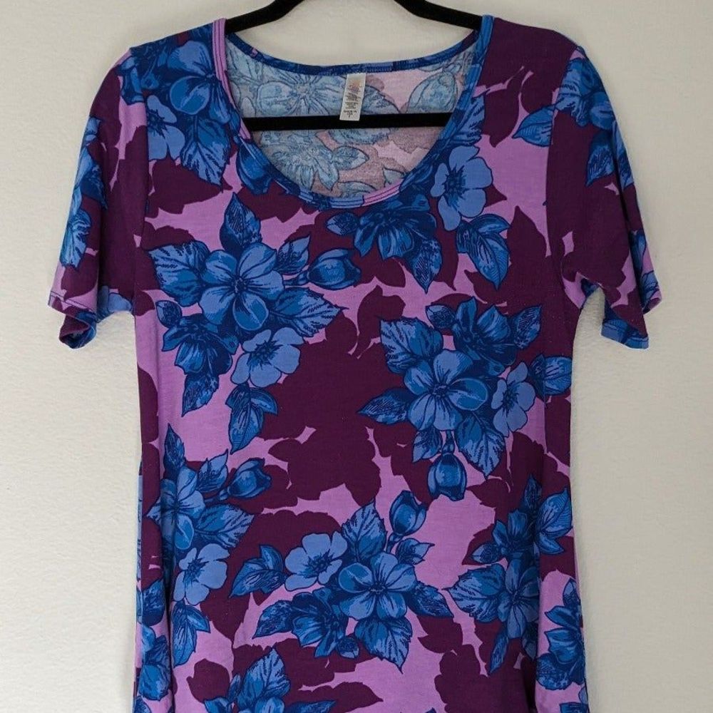 Lularoe Floral Perfect Tee Top Sz Small